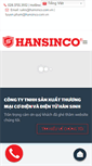 Mobile Screenshot of hansinco.com.vn